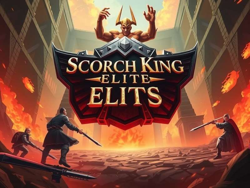 Scorch King Elite game banner showing fiery battle arena